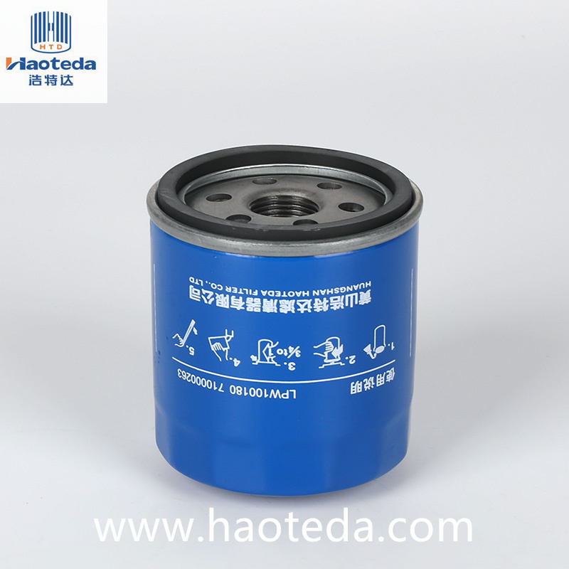 Haoteda LPW100180 مرشحات الزيت المعدنية قطع غيار السيارات عالية الكفاءة