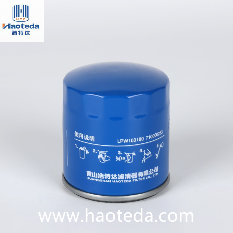 Haoteda LPW100180 مرشحات الزيت المعدنية قطع غيار السيارات عالية الكفاءة